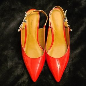 14th & Union Red Strapped 2" heel